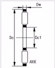 AXK 0414 TN Flat Cage Thrust Needle Roller Bearing